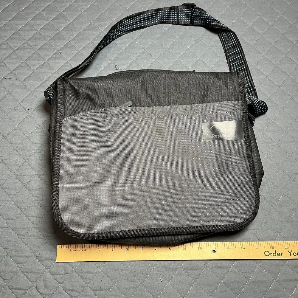 ResMed AirSense 11 Padded CPAP Carry Case – Gray Travel Bag with Strap – NEW